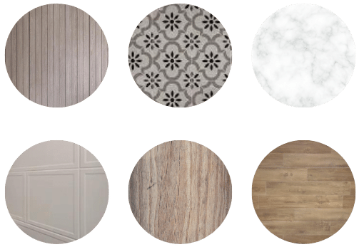 scandi farmhouse materials palette