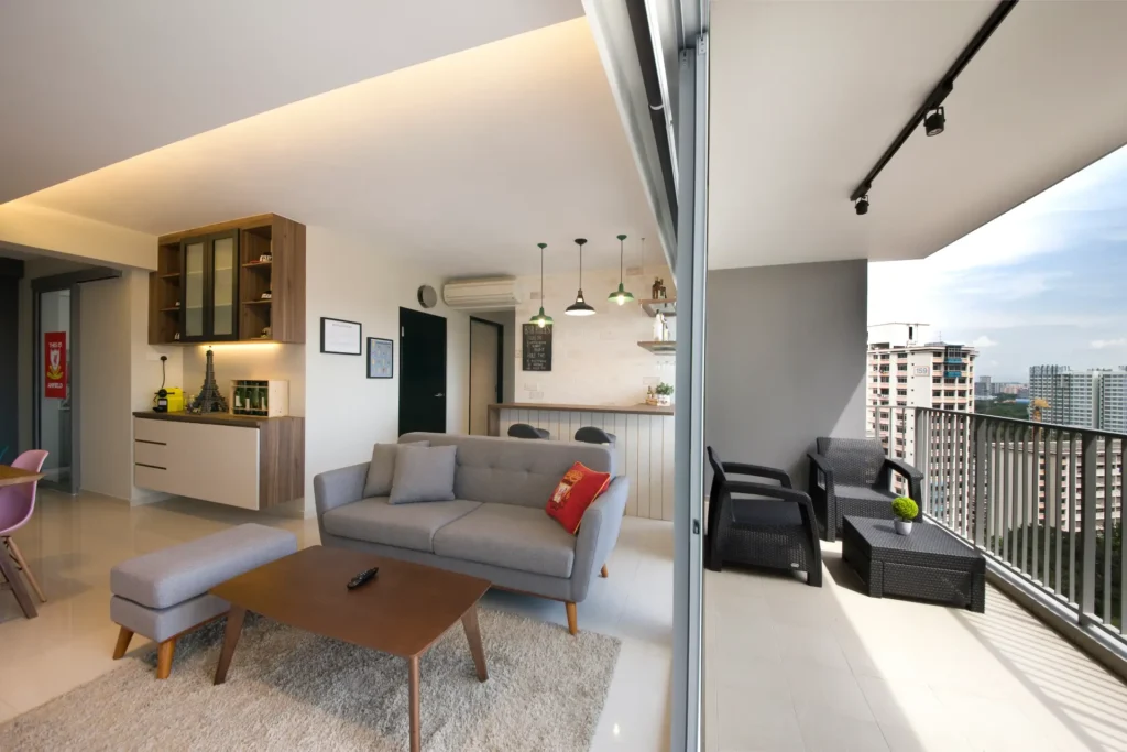 Scandinavian Chic in Jurong West living room