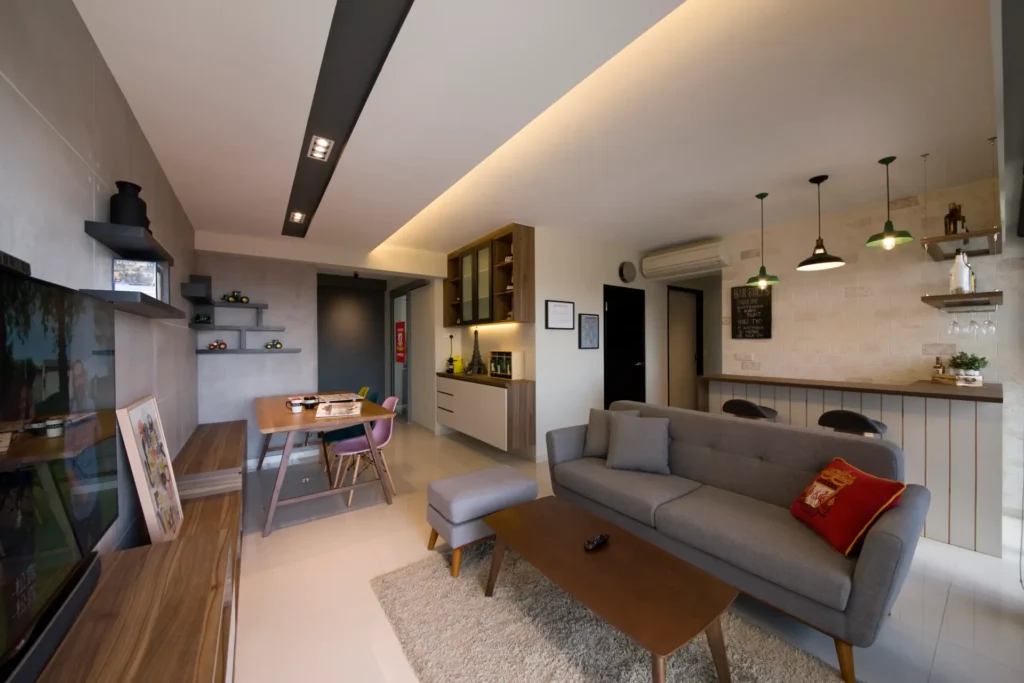 Scandinavian Chic in Jurong West living room